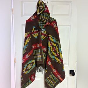 Southwestern Patterned Poncho